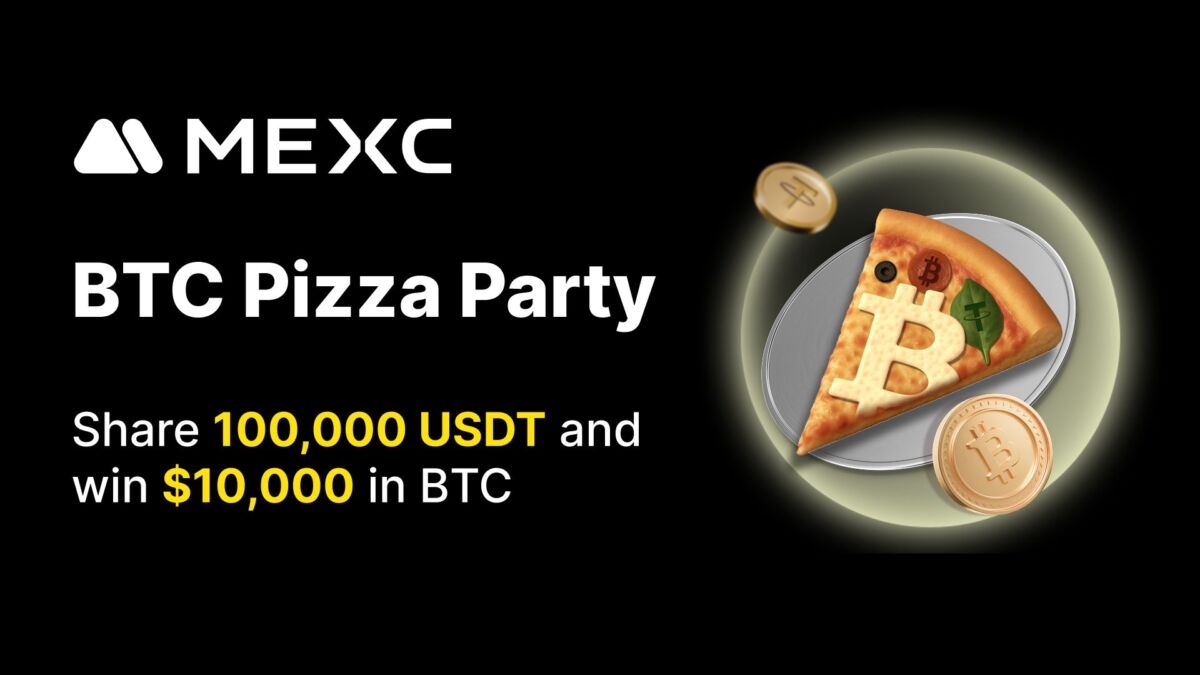 MEXC推出BTC披萨派对赛事，交易者可争夺100,000 USDT的奖金池